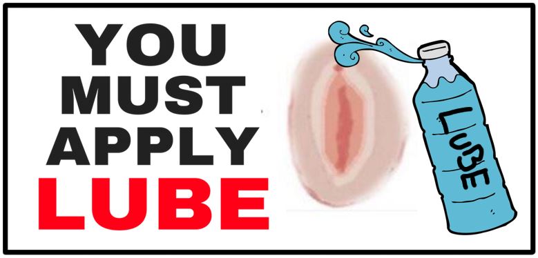 applying lube to your adult toy