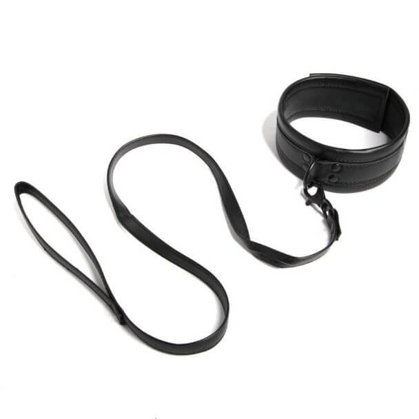 bdsm collar and leash