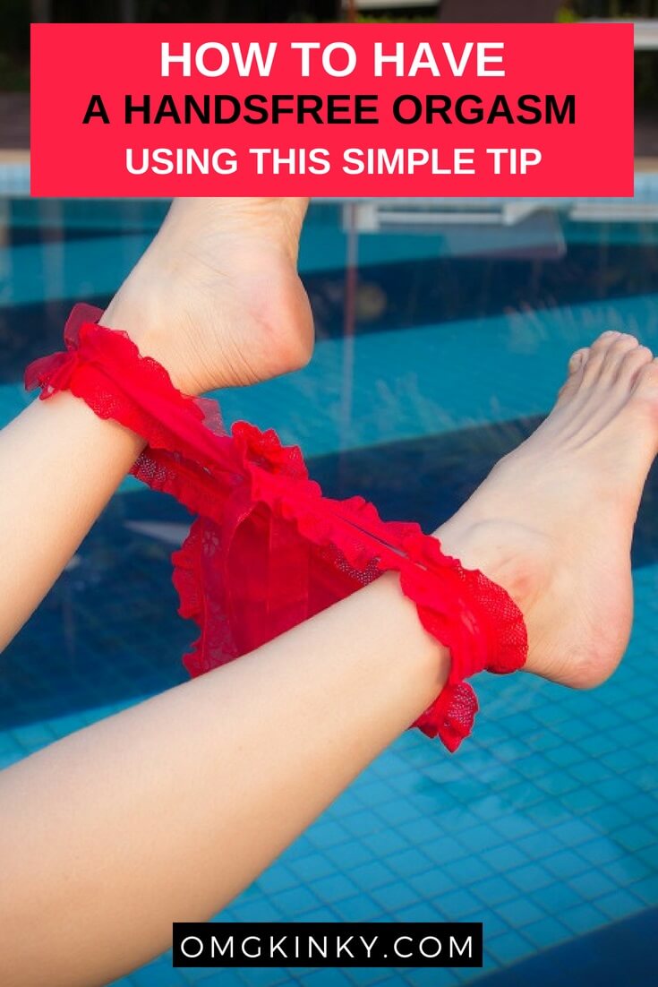 girl by swimming pool with underwear round ankles