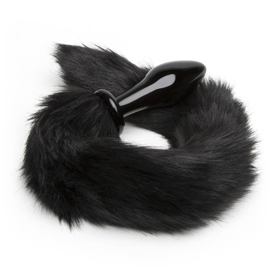 faux fur animal tail butt plug