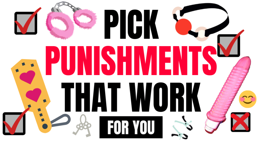 selection of chastity punishment tools and toys